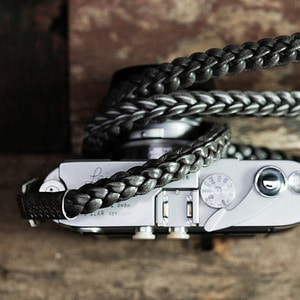Barton1972 Leather Neck Strap Braided Style - Silver ShadeLEICA, 라이카